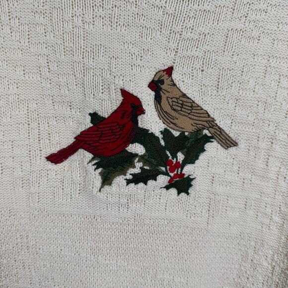 Vintage Classic Blues Collections Women Cardinal Sweater Sz Large Novelty Preppy - Picture 2 of 6